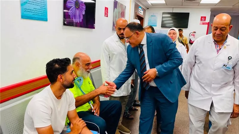 مدير رعاية بورسعيد يتفقد مستشفى النصر التخصصي للتأكد من انتظام الخدمة الطبية