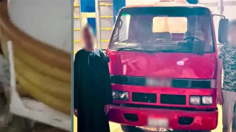 ضبط سائق سيارة صرف صحي بعد تفريغ حمولتها في مصرف مائي بسوهاج