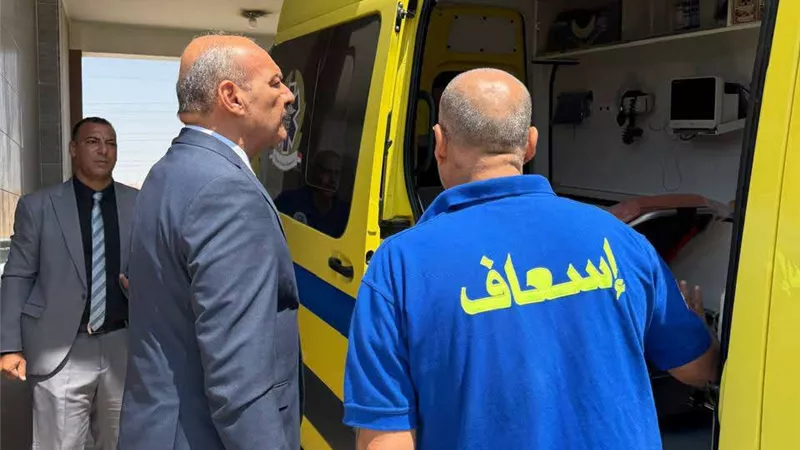 محافظ السويس: رفع درجة الاستعداد والتنسيق بين الإسعاف والحماية المدنية بالسخنة