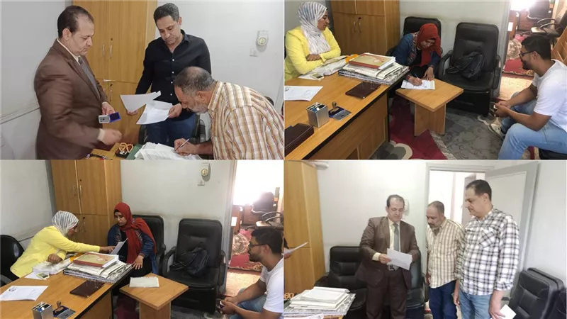 عمل بنى سويف:  إبرام تسويات ودية وانهاء نزاعات عمالية وصرف مستحقات