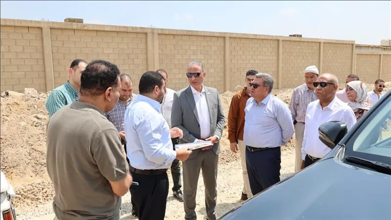 محافظ الجيزة يتفقد مشروعات تطوير المنطقة الصناعية بأبو رواش