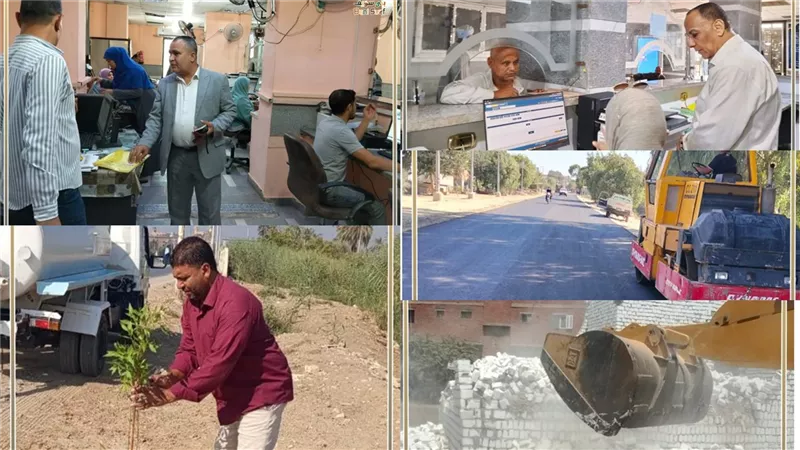 إزالة 23 حالة تعد على أراضى رى وزراعة ورفع 311 حالة إشغال بمركز ببا ببنى سويف 