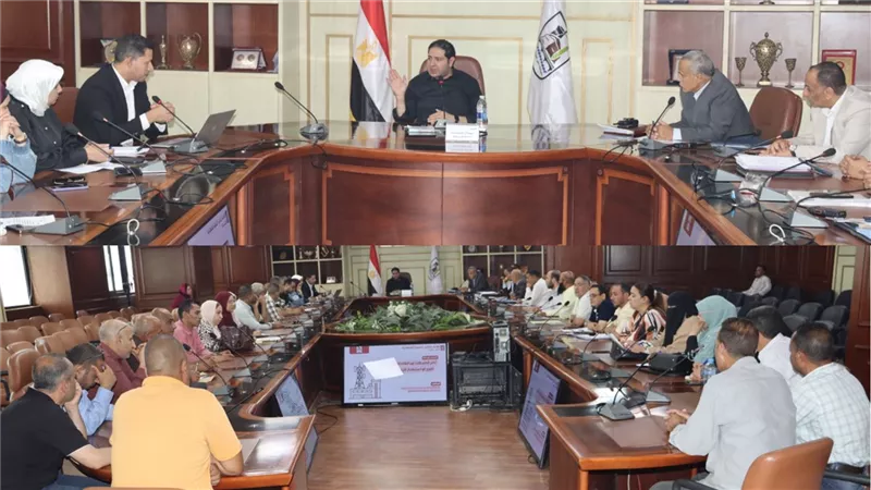 نائب محافظ بني سويف يبحث ملفات محطات أبراج المحمول 