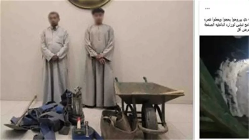 ضبط طالب وخاله بتهمة التنقيب عن الآثار داخل منزل في سوهاج