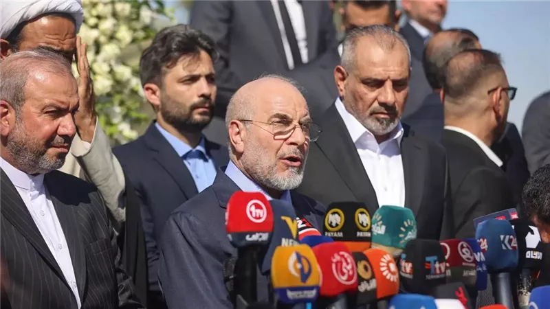 قاليباف من بغداد: واشنطن سبب انعدام أمن المنطقة وعرقلة حركة التجارة