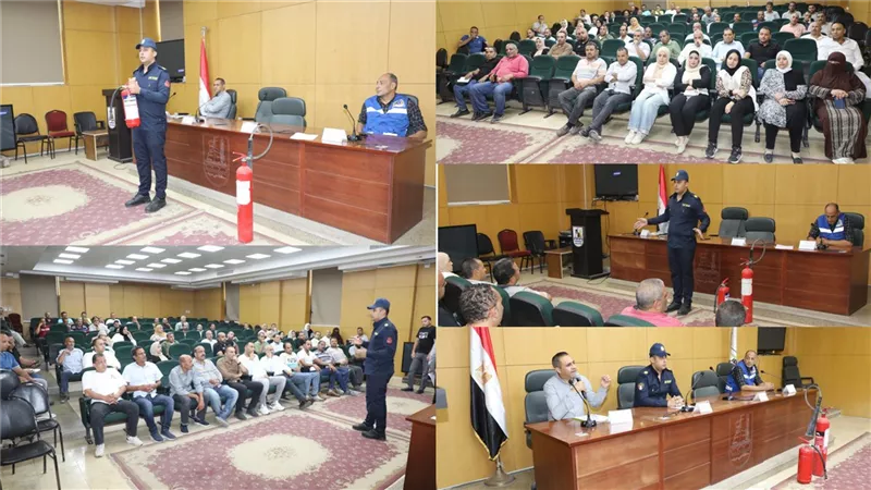 محافظة بني سويف تنفذ تجربة إخلاء كلي لديوان عام المحافظة ضمن خطة الاستعداد للأزمات والطوارئ