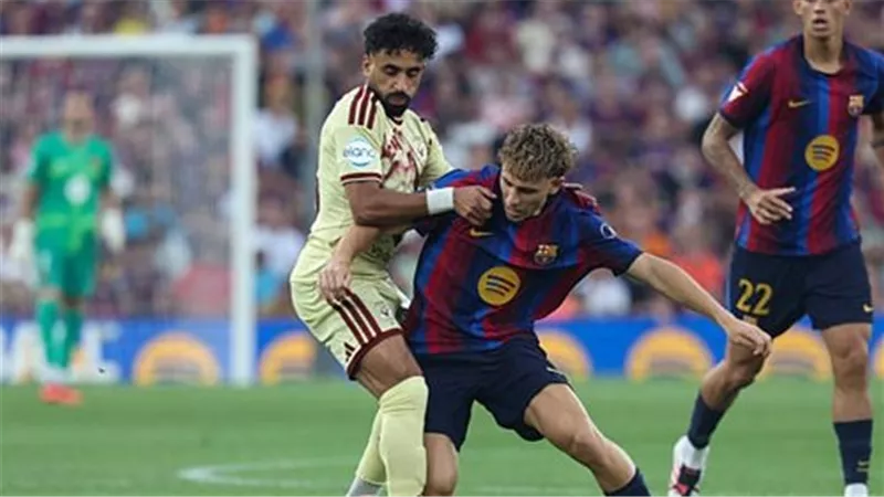 أهداف وملخص مباراة الأهلي وبرشلونة الشوط الأول في كأس خوان جامبر 2026