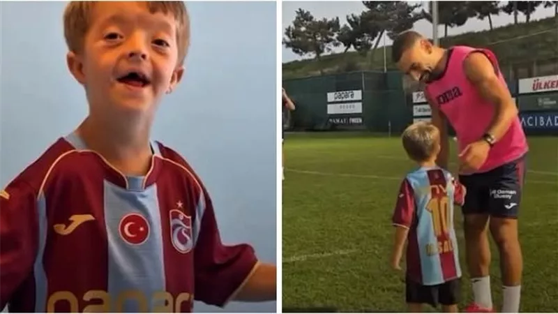 محمد صلاح يحقق أمنية مشجع صغير.. لقاء مفاجئ مع إسحاق في طرابزون