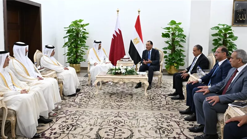 مدبولي: مصر تتطلع لتعزيز التعاون مع قطر في مجالات الطاقة والاستثمار والتجارة