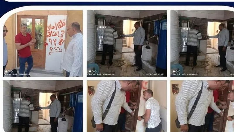 غلق وتشميع مخزن لتعبئة المياه بقرية ساند بيتش (أ) لمزاولة النشاط دون ترخيص