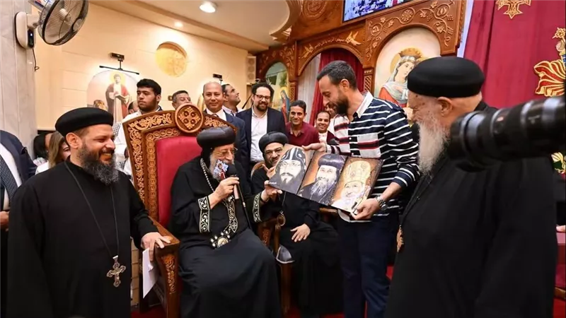 البابا تواضروس يدشن كنيسة الشهيدين مارجرجس والأمير تادرس بالإسكندرية