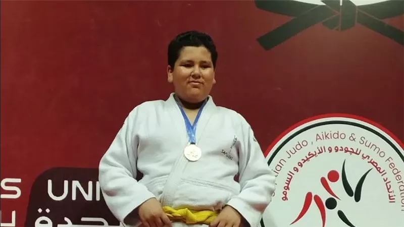 فهد مصطفى محمد.. بطل المشروع القومي للموهبة يحصد برونزية البطولة العربية للجودو بالعلمين
