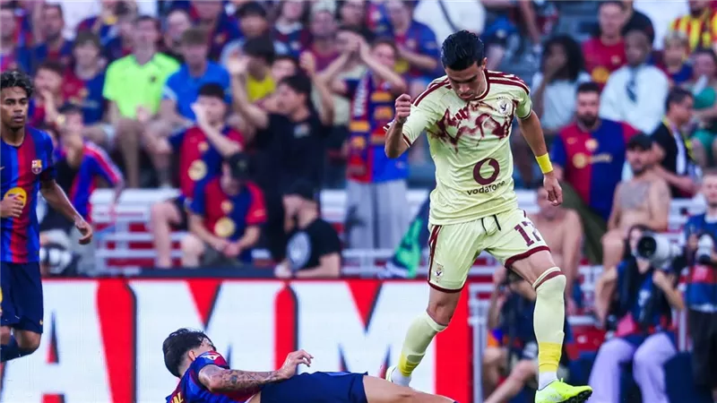نتيجة وأهداف مباراة الأهلي وبرشلونة الشوط الثاني (1-2) في كأس جامبر خوان