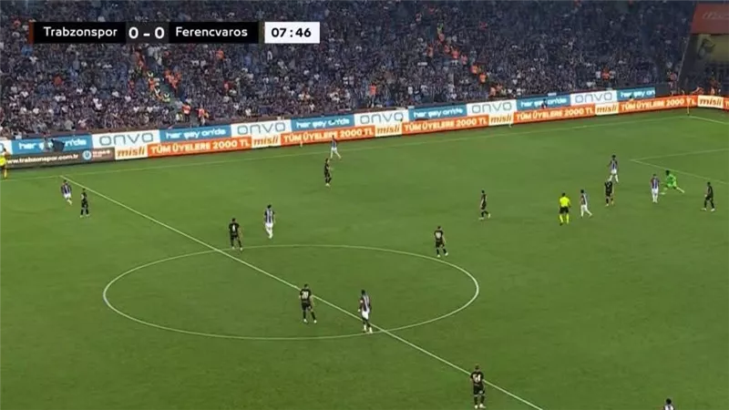 نتيجة وأهداف مباراة طرابزون وفرينتسفاروشي الشوط الثاني (0-1) الدوري الأوروبي 