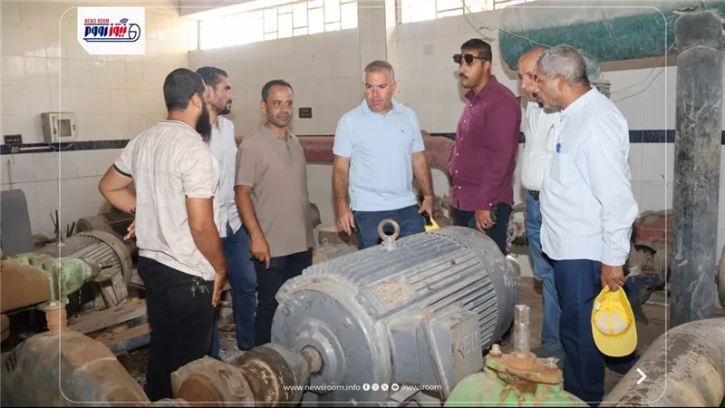 مياه الفيوم:جولة ميدانية لمراجعة مسارات خطوط المياه والمحابس وإجراء الموازنات