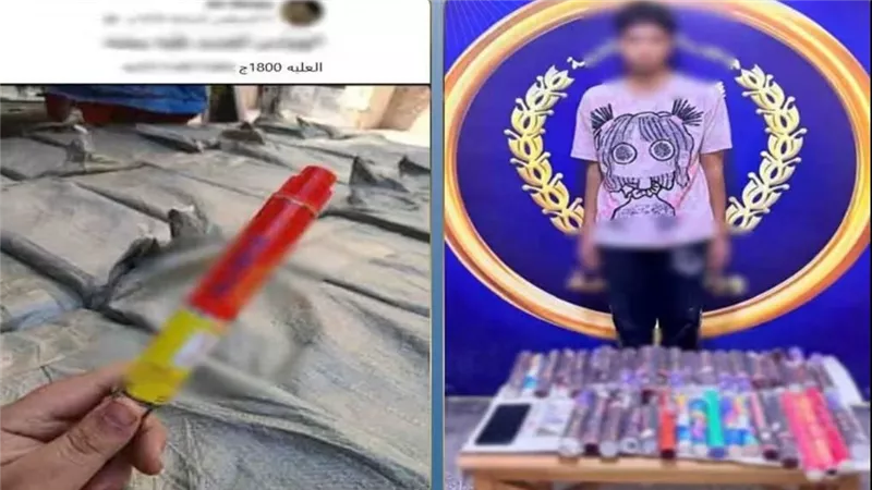 ضبط عامل لإدارته صفحة لترويج بيع الألعاب النارية عبر الإنترنت بالقليوبية