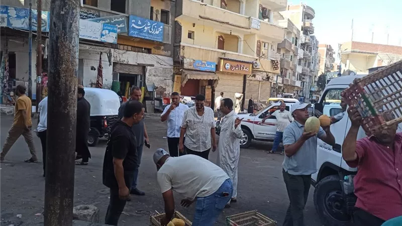  رفع 75 حالة إشغال خلال حملة لإزالة الإشغالات بمدينة أبو المطامير