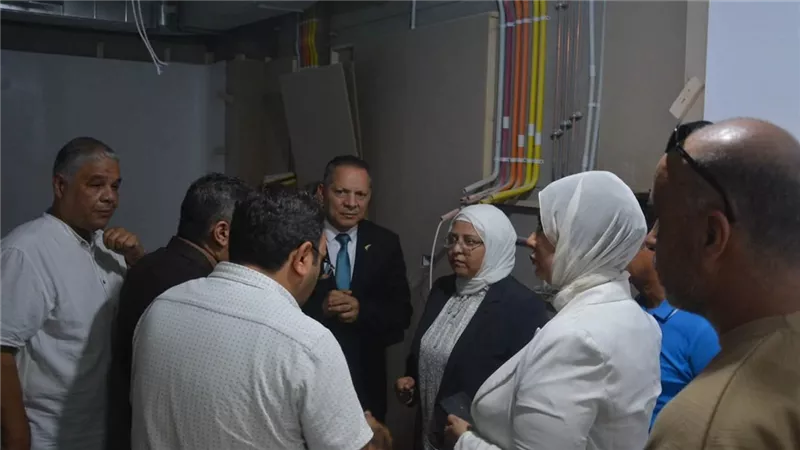 جامعة دمياط تتابع تجهيز مستشفى الغالي الجامعي تمهيدا لبدء التشغيل أكتوبر المقبل
