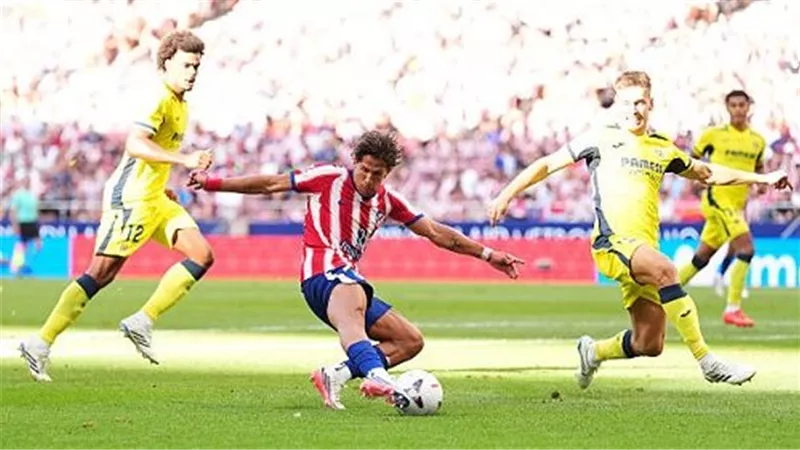 أتلتيكو مدريد وفياريال يتقاسمان النقاط بأربعة أهداف وحالة طرد بالليجا