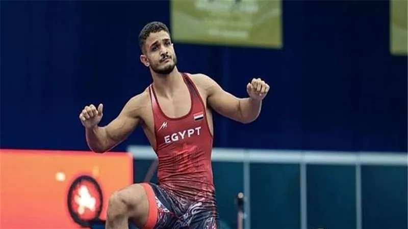 مصطفى حسين يتوج ببرونزية المصارعة الرومانية في دورة ألعاب البحر المتوسط