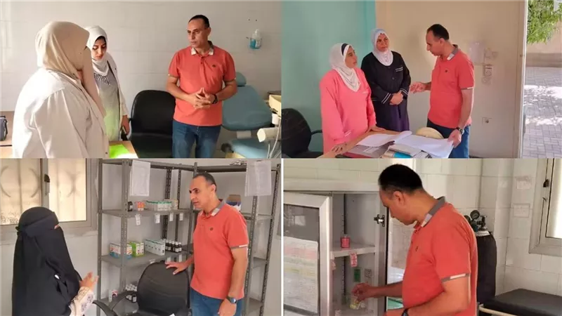 زيارة مفاجئة لوكيل صحة بني سويف للوحدة الصحية ببني هارون.. إحالة المتغيبين للتحقيق