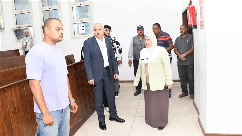 استمرار أعمال التنسيق والكشف الطبي بجامعة الإسماعيلية الجديدة الأهلية 