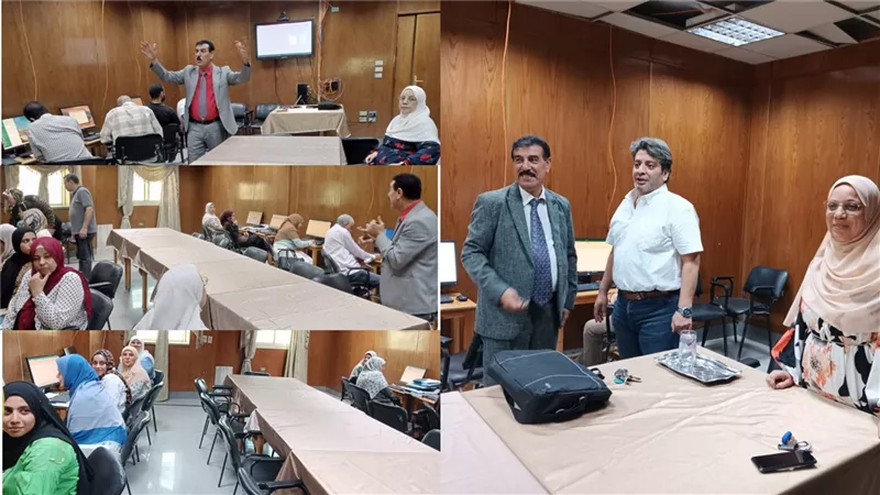تدريب العاملين بتأمين صحى بنى سويف على برامج التحول الرقمي والحاسب الآلي