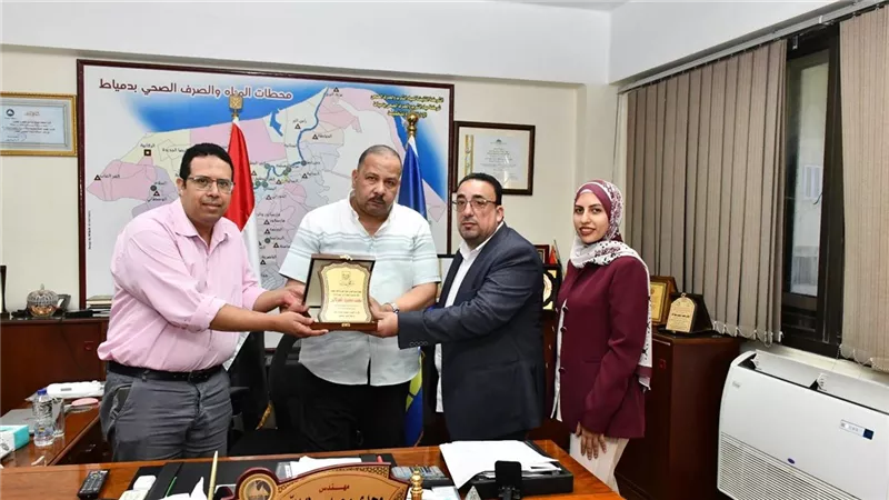 رئيس مياه دمياط يستقبل وفد جمعية الهدى النبوي ويؤكد دعم المشاركة المجتمعية