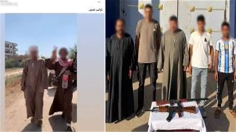 ضبط 5 أشخاص بسوهاج لتصوير مشاهد تمثيلية بأسلحة هيكلية ونشرها على مواقع التواصل