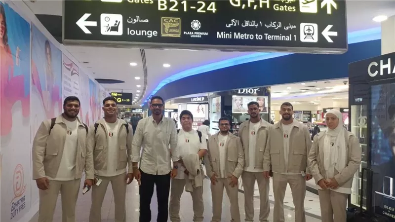 بعثة الجودو تغادر إلى إيطاليا للمشاركة في دورة ألعاب البحر المتوسط