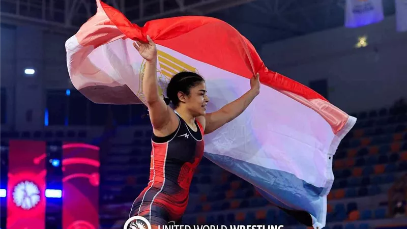 مودة بدوي تتوج ببرونزية المصارعة في دورة ألعاب البحر المتوسط