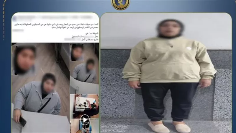 القبض على سيدة لسرقة سماعة هاتف من محل بالسنبلاوين