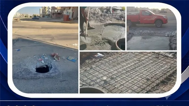 استجابة فورية لشكاوى المواطنين بحي فيصل وتركيب غطاء لغرفة محابس بمدينة السلام 
