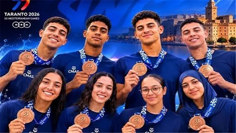 منتخب مصر يتوج ببرونزية التتابع 400 متر مونو المختلط بدورة ألعاب البحر المتوسط