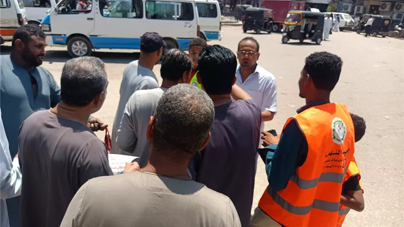 رفع 90 طن مخلفات وتوزيع 250 حقيبة قماشية.. تفاصيل حملة «النهضة بقوص خضراء نظيفة»