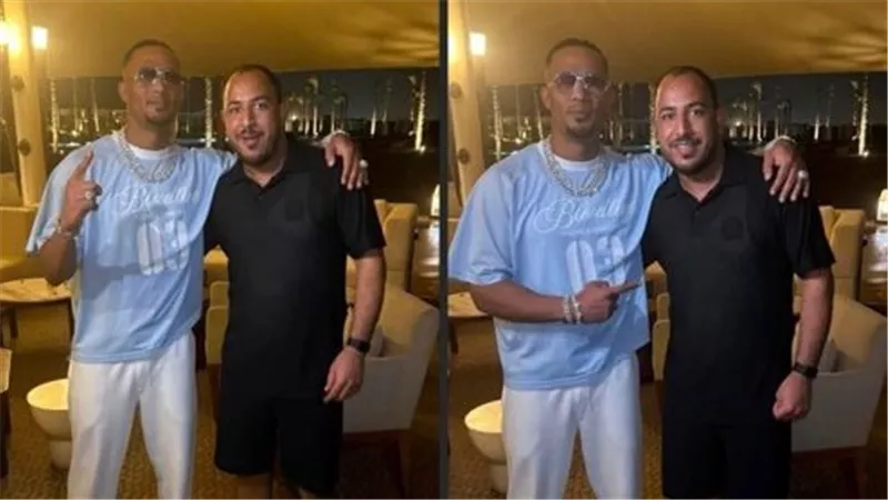 محمد رمضان يوثق لحظة خاصة مع محمد الدهشوري.. «أخويا وصديقي ابن الصعيد»