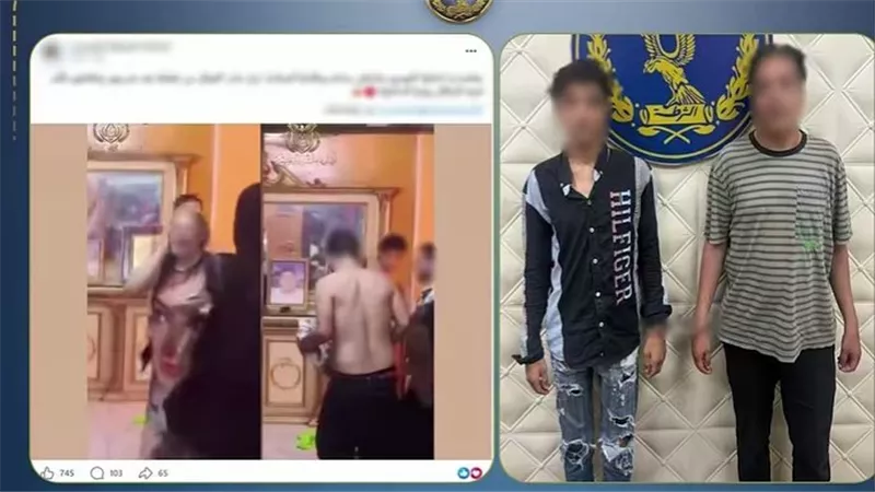 الامن يسقط شقيقين اعتديا على والدتهما بالضرب في السيدة زينب