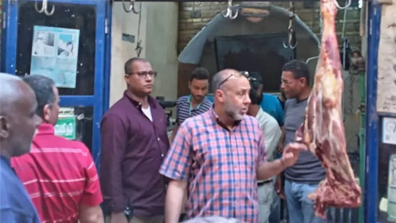 ضبط 130 كيلو لحوم غير صالحة في حملة مكبرة على محال الجزارة والمطاعم بأسوان