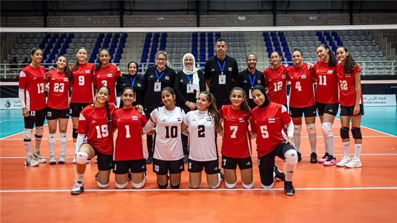 منتخب الطائرة للناشئات يتوج بذهبية البطولة العربية بالأردن