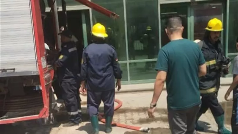 انتداب المعمل الجنائي لمعاينة حريق داخل حضانات الأطفال بمستشفى كفر الزيات