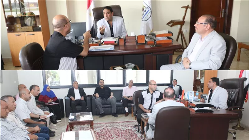 بحث عدد من موضوعات تقدير وتثمين أراض أملاك الدولة ببنى سويف|صور 