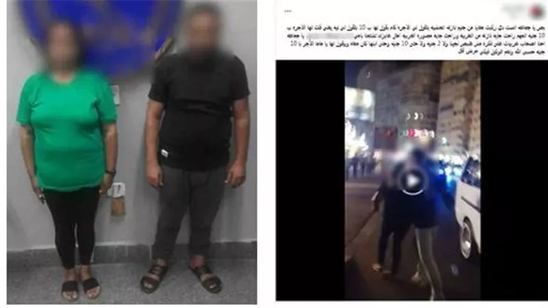 ضبط سائق نقل وضع كشافا خلفيا عالي الإضاءة لتعريض قائدي السيارات للخطر بالجيزة