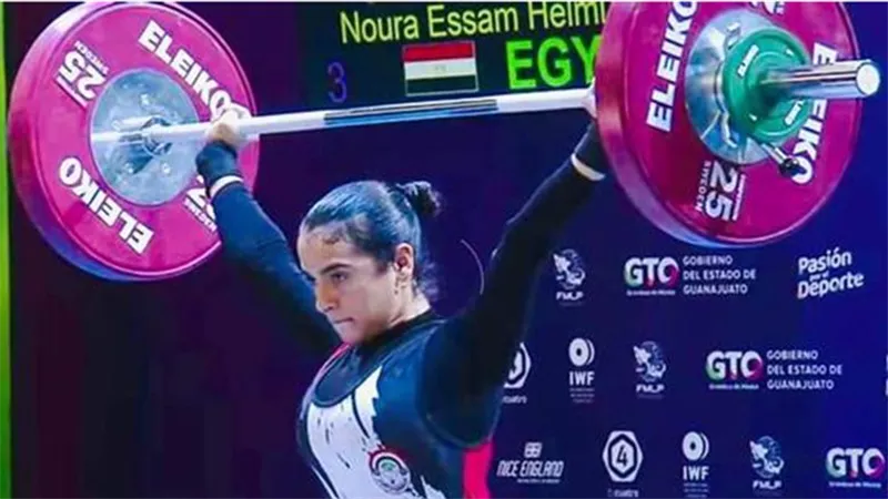إغماء نورا عصام حلمي خلال منافسات رفع الأثقال في دورة ألعاب البحر المتوسط