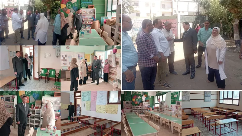 استعدادًا للعام الدراسي الجديد.. مدير تعليم بني سويف يتفقد جاهزية المدارس|صور