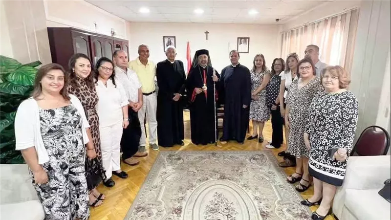 بطريرك الأقباط الكاثوليك يلتقي إدارة مدارس سان جورج استعداداً للعام الجديد
