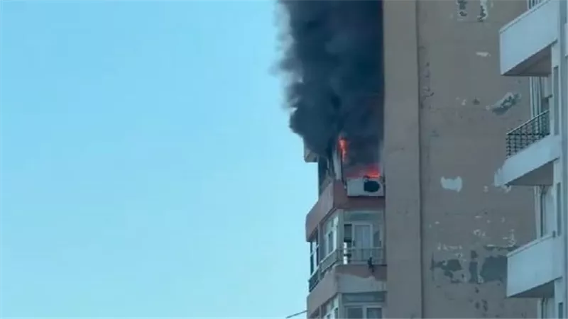  حريق داخل إحدى الشقق السكنية في منطقة سبورتنج بالإسكندرية