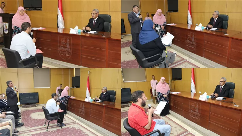 توجيه بحلول وصرف مساعدة.. أبرز تفاصيل لقاء محافظ بنى سويف بالمواطنين |صور