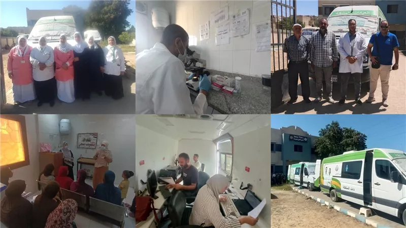 اكثر من 3 آلاف خدمة متنوعة قدمتها قافلة الصحة لاهالى علي حمودة بناصر بنى سويف 