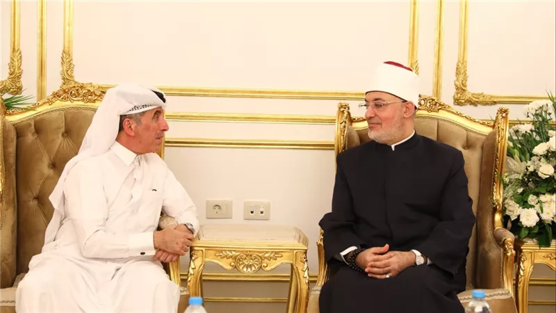 مفتي يلتقي رئيس مركز الدوحة الدولي لحوار الأديان لبحث آفاق التعاون المشترك