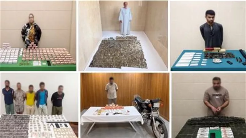 ضبط 650 كيلو مخدرات و22 ألف قرص ومصرع 5 عناصر جنائية